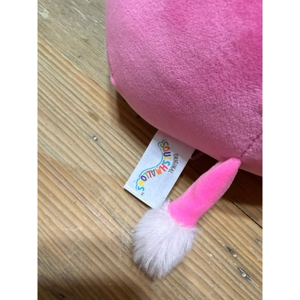 Squishmallows Strawberry Cow Plush Pink Green Stuffed Animal Original - Picture 3 of 3